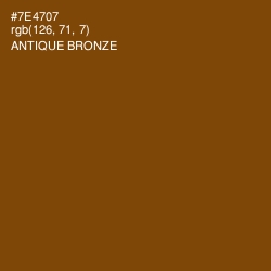 #7E4707 - Antique Bronze Color Image